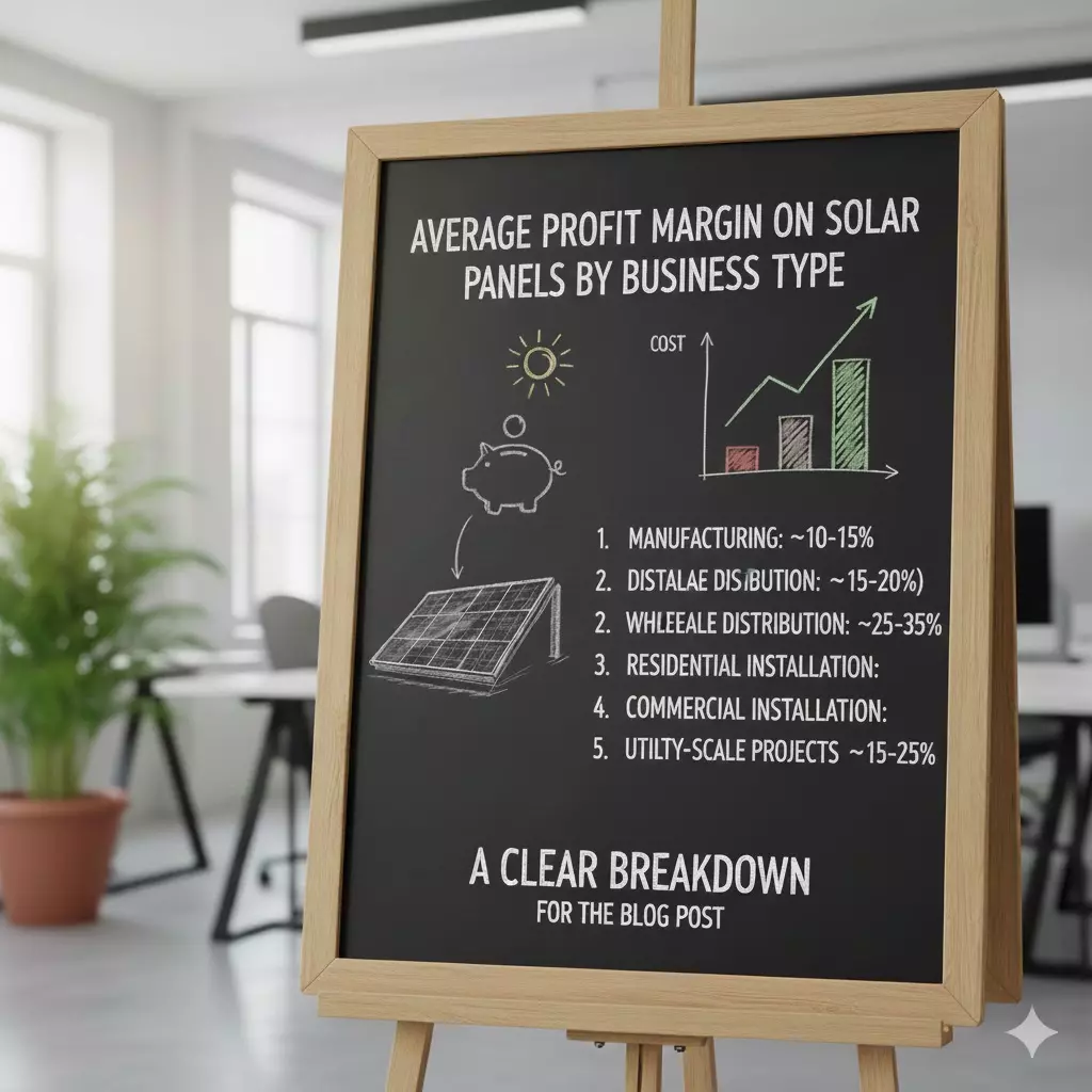 Average Profit Margin on Solar Panels by Business Type