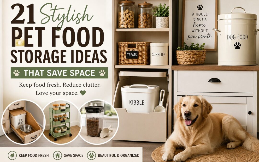 Top Pet Food Storage Ideas That Save Space
