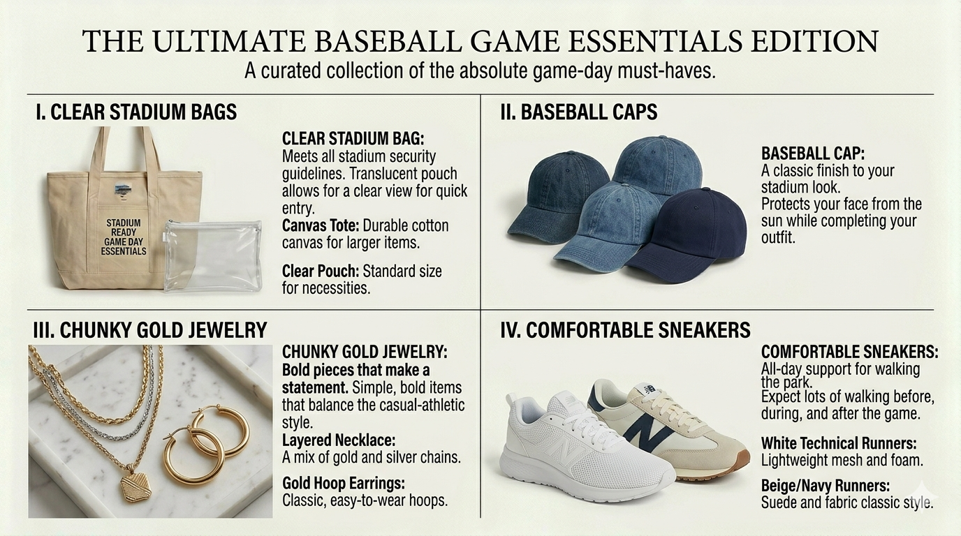 Baseball game essentials 
